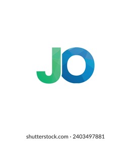 jo initials letter monogram logo icon