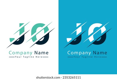 JO Letter Logo Design Template. Vector Logo Illustration