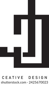 JO letter modern logo. OJ vector icon