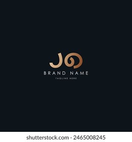 JO letters vector logo design
