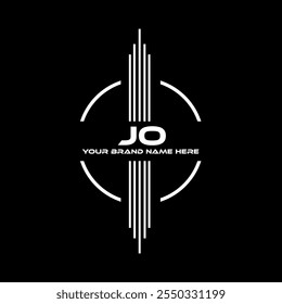 JO Logo Design, JO einfache und moderne Logo. JO luxuriöses Alphabet Design