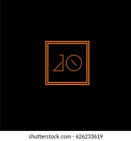 jo logo letter initial, Abstract Polygonal Background Logo, design for Corporate Business Identity,flat icon, Alphabet letter