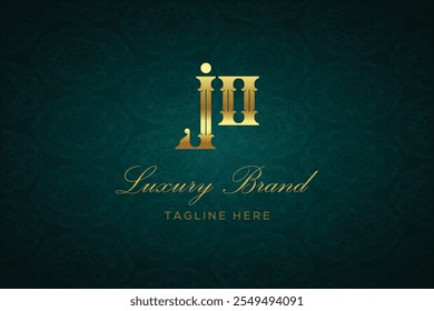 JO LUXURY LETTER LOGO DESIGN. It is a luxury letter monogram logo, this logo is made by combining two letters