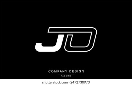 JO, OJ Abstract Letters Logo Monogram Design Font Vector