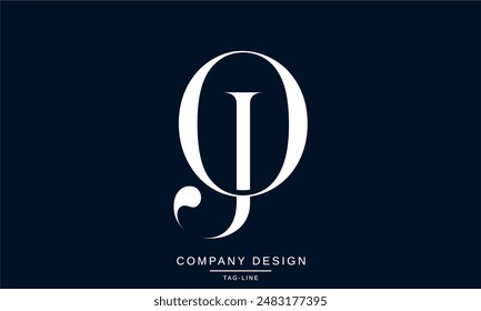 JO, OJ Abstract Letters Logo Monogram Design Icon