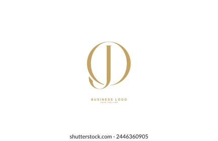 JO, OJ, J, O, Abstract Letters Logo Monogram