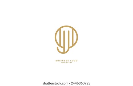 JO, OJ, J, O, Abstract Letters Logo Monogram