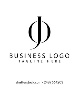 JO, OJ, J, O, Abstract Letters Logo Monogram