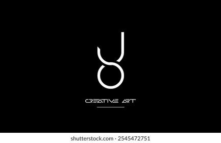 JO, OJ, J, O letras abstratas monograma de logotipo