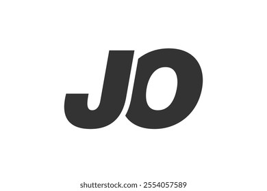 JO Techno Editable Font Logo For Corporate Branding. Bold, Futuristic Design With Unique Typographic Ideas. Minimal Custom Type And Dynamic Letter Variations For Promotion, Printing, And Book Titles