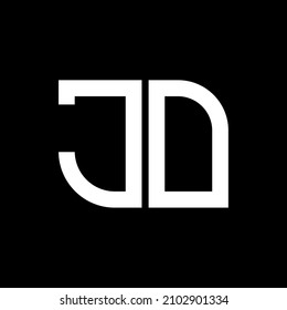 JO Unique abstract geometric vector logo design