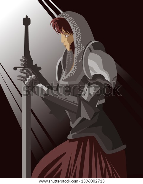 joan of arc medieval female girl woman saint warrior knight