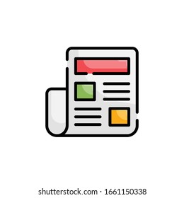 Job Ads Vektorillustration Style Illustration. Geschäfts- und Finanzwesen abgeschlossen Outline-Symbol.