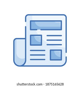  Job Ads Vektorstil Illustration. Geschäfts- und Finanzwesen abgeschlossen Outline-Symbol. EPS10-Datei