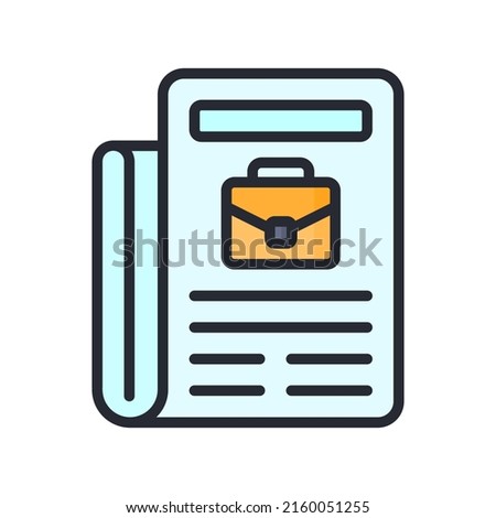 Job advertisement icon vector  illustration