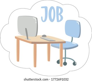 Job Allday stickers. Digital stickers