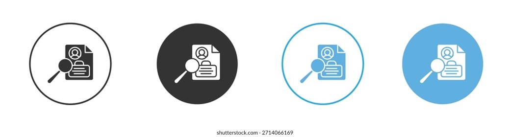 Icono de análisis de trabajo. Plantilla de diseño de iconos gráficos