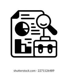 Job Analysis icon in vector. Logotype