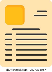 Job Application Form Flat Style Icon Design