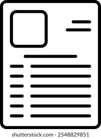Job Application Form Vector Icon Design