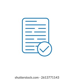Job application form vector icon.