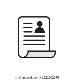 Icon-Design der Job-Anwendung einzeln auf weißem Hintergrund