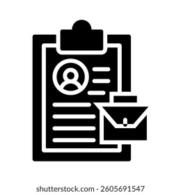 Job Application Icon Element for Design