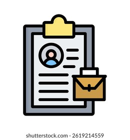 Job Application Icon Element for Design