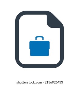 Job application icon.job profile (vector illustration)