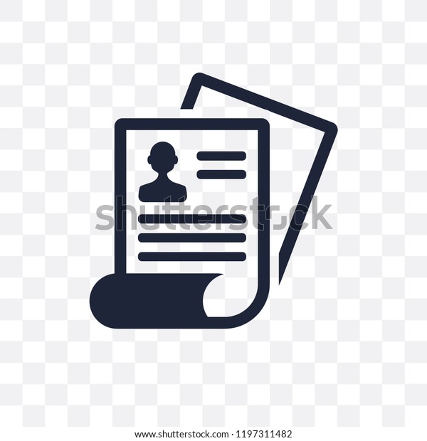 Job Application Transparent Icon Job Application Stock Vector (Royalty ...