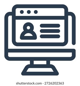 Icono de Vector de solicitud de trabajo para HRMS