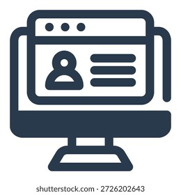 Icono de Vector de solicitud de trabajo para HRMS