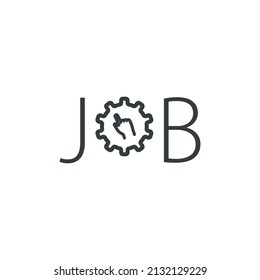Job apply icon, vector job apply icon, vector illustration