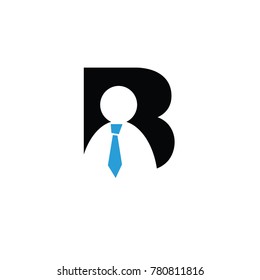 JOB  b FONT LOGO FLAT VECTOR TEMPLATE