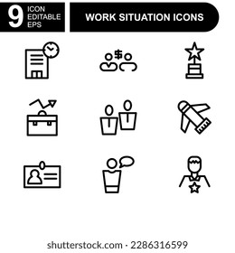 job and business icon or logo isolated sign symbol vector illustration - high quality black style vector icons