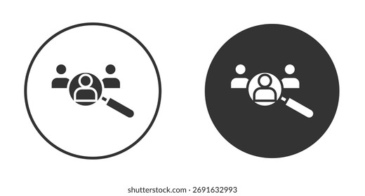 Job candidate icon flat illustrations. vector art.