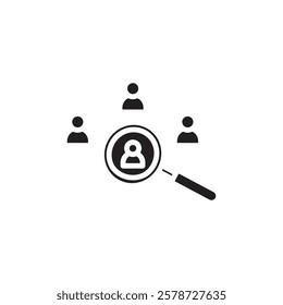 Job candidate icon Thin line art collection