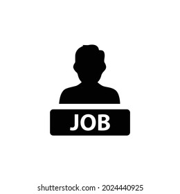 Icono del candidato del trabajo, icono del candidato del trabajo vector, ilustración del vector candidato del trabajo
