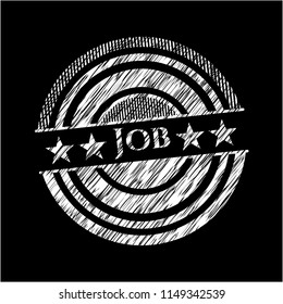 Job with chalkboard texture