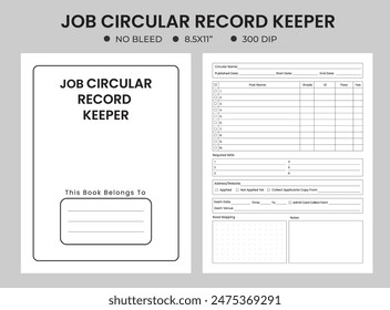 Registro de cuaderno de trabajo circular Plantilla de Kepper  