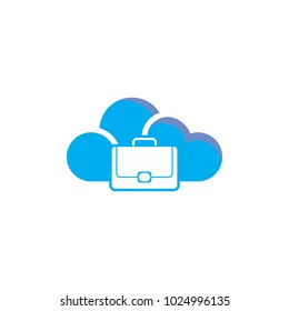 Job Cloud Logo Icon Design
