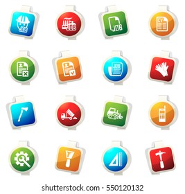 Job color icon for web sites and user interfaces
