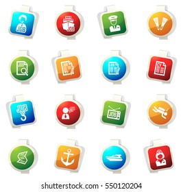 Job color icon for web sites and user interfaces