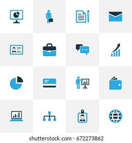 Job Colorful Icons Set. Collection Of Local Area, Businessman, Statistics And Other Elements. Also Includes Symbols Such As Worker, Circle, Network.