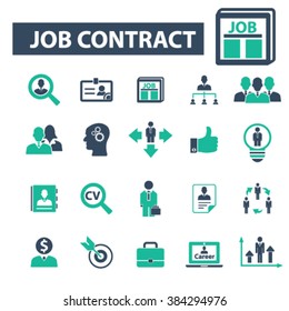 job contract icons

