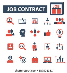 job contract icons
