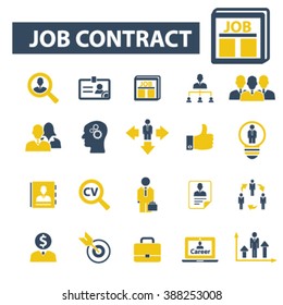 job contract icons
