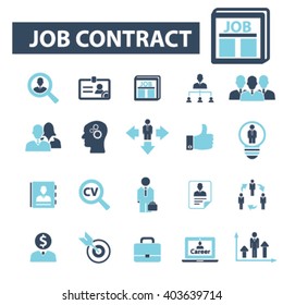 job contract icons

