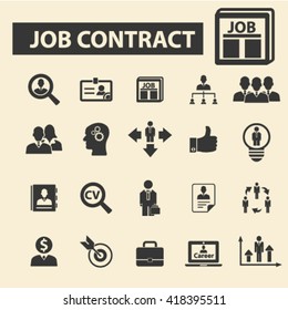 job contract icons
