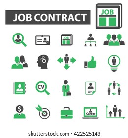 job contract icons
